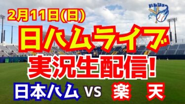 【日ハムライブ】日本ハムファイターズ対楽天イーグルス　練習試合　2/11 【ラジオ実況】