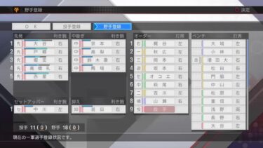 プロスピ20ver 　４年目シーズンマイペナントレース交流戦　24.4.14ー