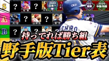 【2025最新版】今シリーズから様々な野手が追加されて勢力図に変化が！？リアタイガチ勢が作る2025年6月版野手Tier表！！【プロスピA】【リアタイ】